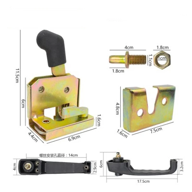 Universal Forklift Tractor Heavy Equipment, Metal Lock Door Handle, Heavy Transport Vehicle Loader Engineering, 502 Type