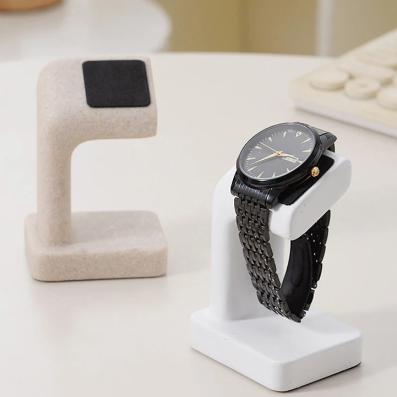Resin C-Type Watch Display Stand Smooth Edge Jewelry Organizer Rack Portable Wristwatch Holder Household Watch Storage Accessory