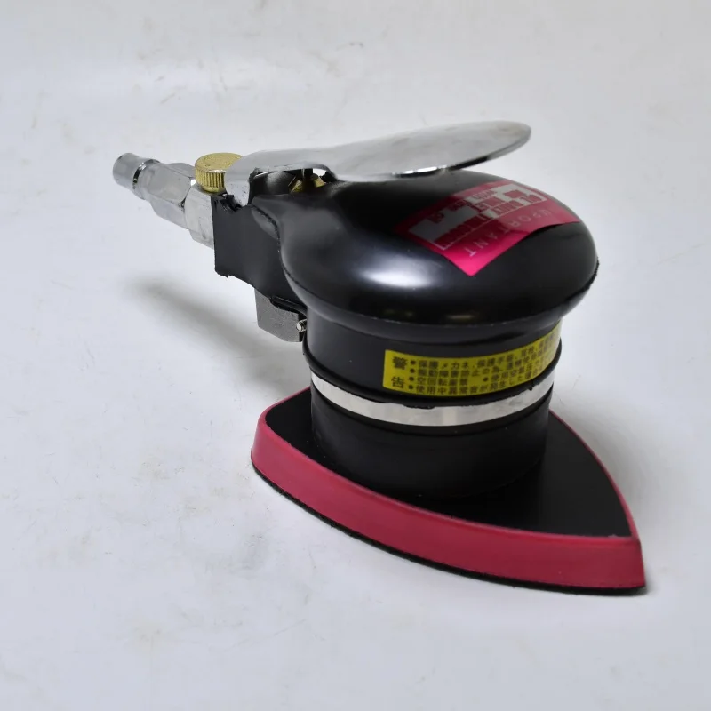 Triangular pneumatic sandpaper machine Flapping sander pneumatic eccentric 3mm sheet metal polishing tool 75*100mm