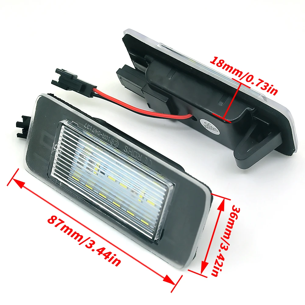 2 sztuk 18led lampka tablicy rejestracyjnej światło bez błędu dla Opel Zafira Tourer C P12 11-2016 pre-facelift Astra J Sports Tourer J kombi