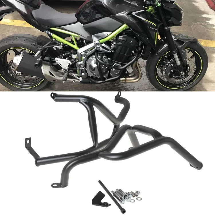 

Motorcycle Crash Bar Engine Guard Bumper for Kawasaki Z900 2017 Black