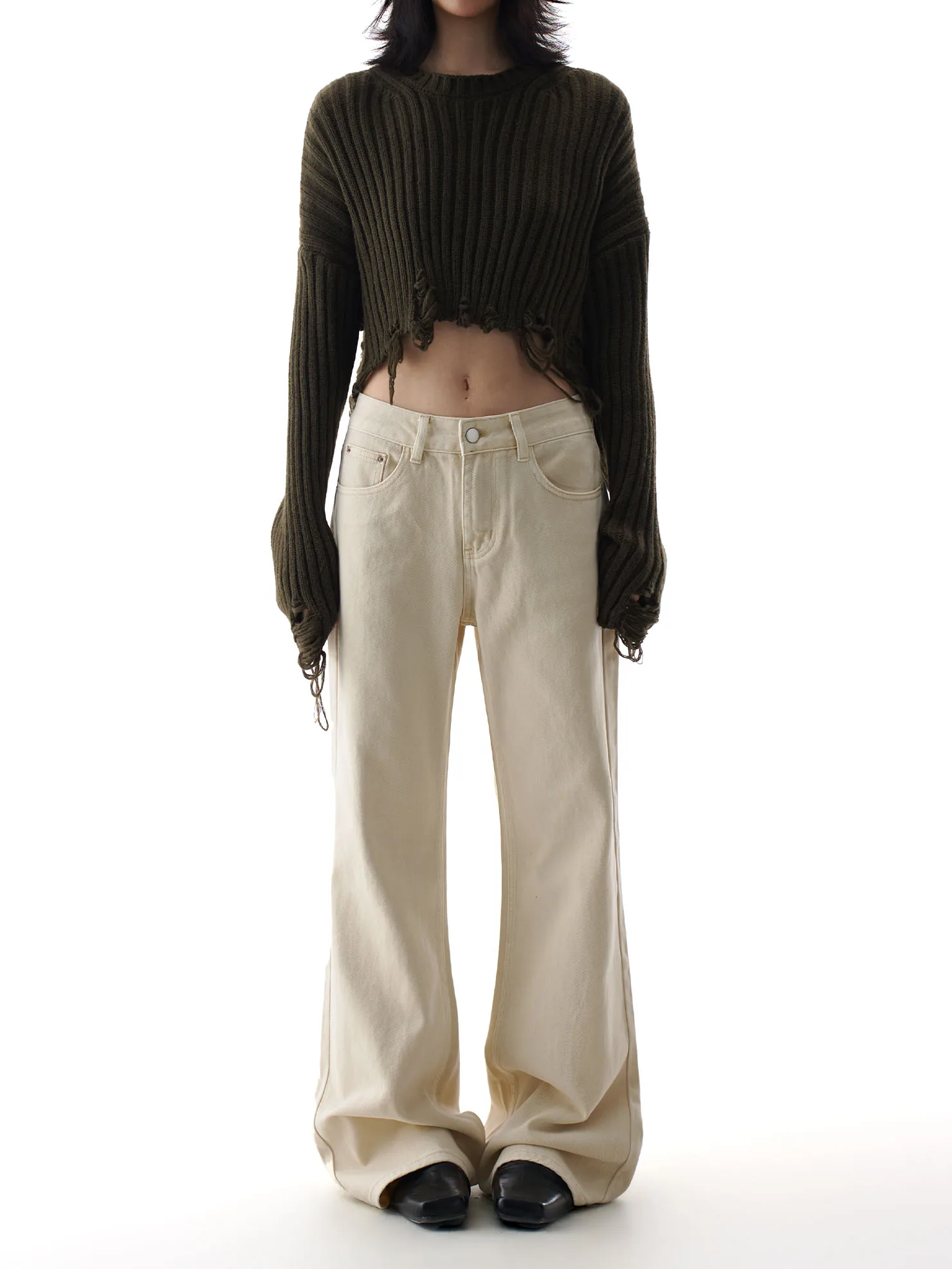 

Ретро-джинсы в американском стиле, цвет абрикосовый, женские, весна 2026, новинка, маленький размер, повседневные, прямые, несогласованные по цвету брюки