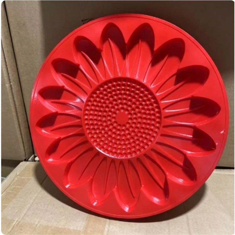 Reusable Sunflower Stepping Stone Mold DIY Garden Path Casting Kit Durable Easy Release Concrete Paver Mould
