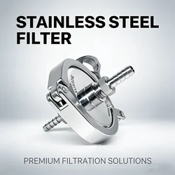 Lab 47/50mm In-Line Filter Holder Replaceable Filter Holder For 5 Or 8 mm tubing