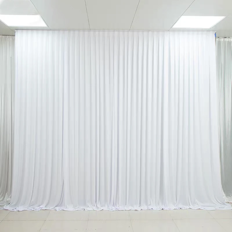 

Backdrops for Events Decoration Wedding Thick White Wedding Backdrop Drapery Event Party Banquet Lycra Birthday Backdrop Drapes