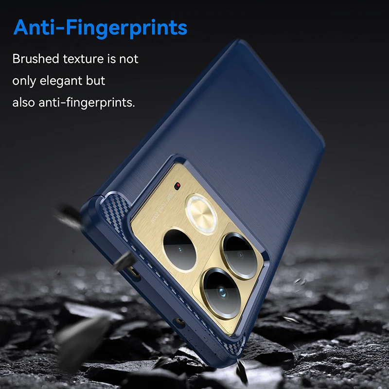 Luxury Carbon Fiber Shockproof Phone Case For Infinix Note 12 Pro Note 12i Note 40 Pro Note 40 TPU Bumper Cases Cover