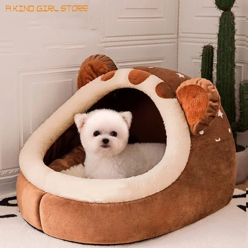 Foldable Pet House, Puppy Kennel Mat for Dogs, Animals, Cat, Kitten Nest, Small Dogs Basket, Teddy, Chihuahua Cave, Bed, 2022