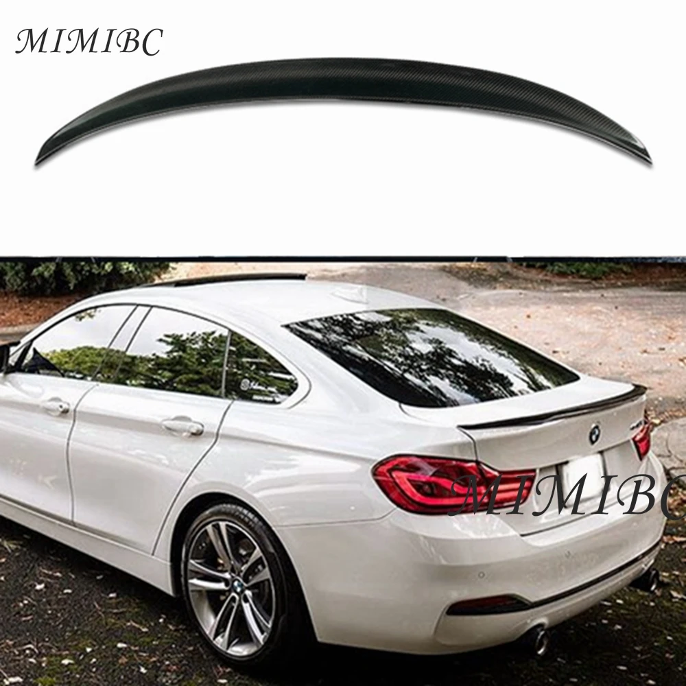 

FOR BMW 4 Series F36 4Door Cran Coupe P Style Carbon fiber Rear Spoiler Trunk wing 2014-2019 430 435 440 FRP Forged carbon