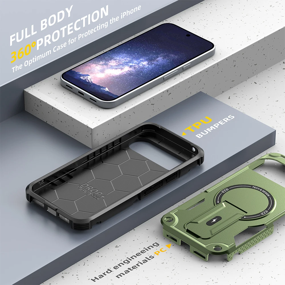 Luxury Armor Magnetic Case for Google Pixel 10 Pro XL 9 Pro XL 10 Pro 9 Pro 9 Wireless Charging Shockproof Protective Cover - view 3
