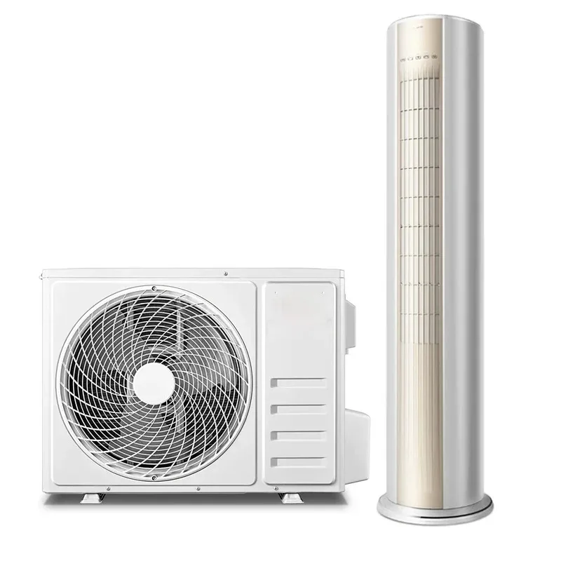 

Niteangel Cylindrical Cabinet Floor Standing Tower air Conditioner 24000btu Inverter Heat Pump Low Noise 220V R32