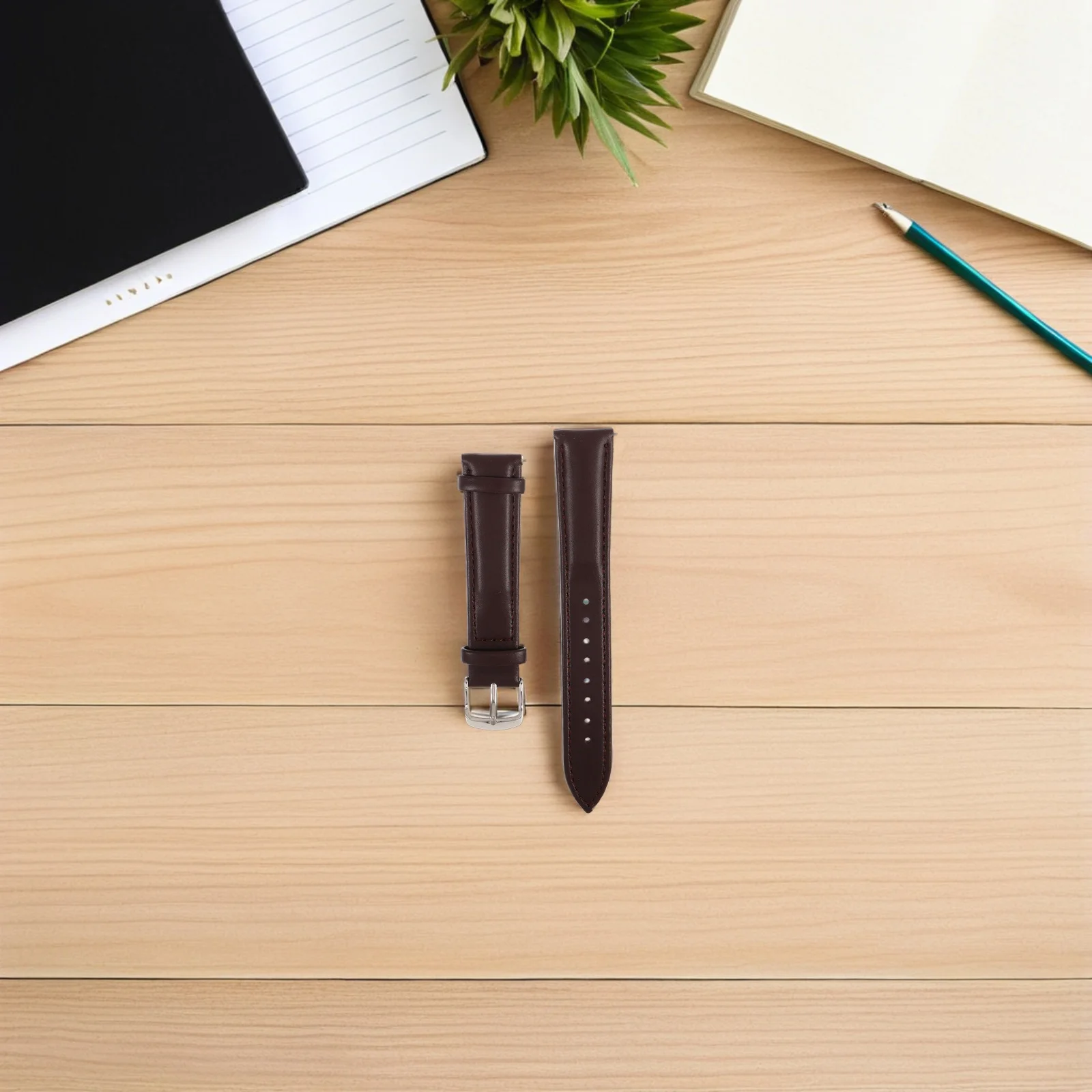 

Smooth Faux Watch Bands for Women 18mm Quick Release Strap Elegant Business and Formal Occasions Bracelet