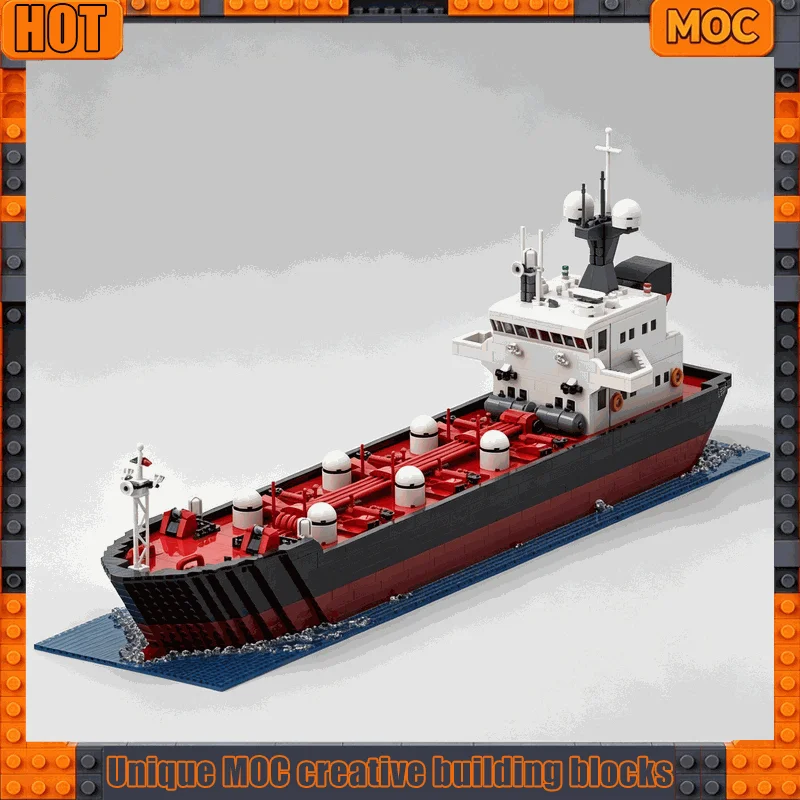 3951 Parts MOC Oil Tanker Ship Building Blocks Large Cargo Vessel Model DIY Assembly Creative Educational Collection Toy Gifts