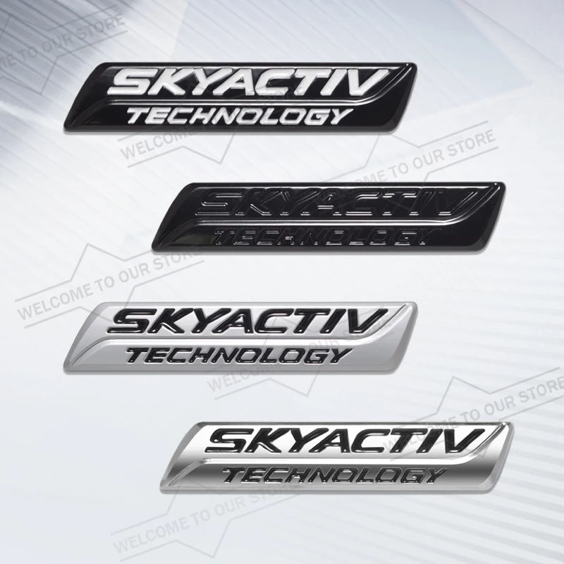 Car Styling 3D Metal SKYACTIV Technology Letter Badge Stickers Body Trunk Decal For Mazda 3 6 CX-7 CX-5 CX-9 CX-30 ‌Atenza Axela