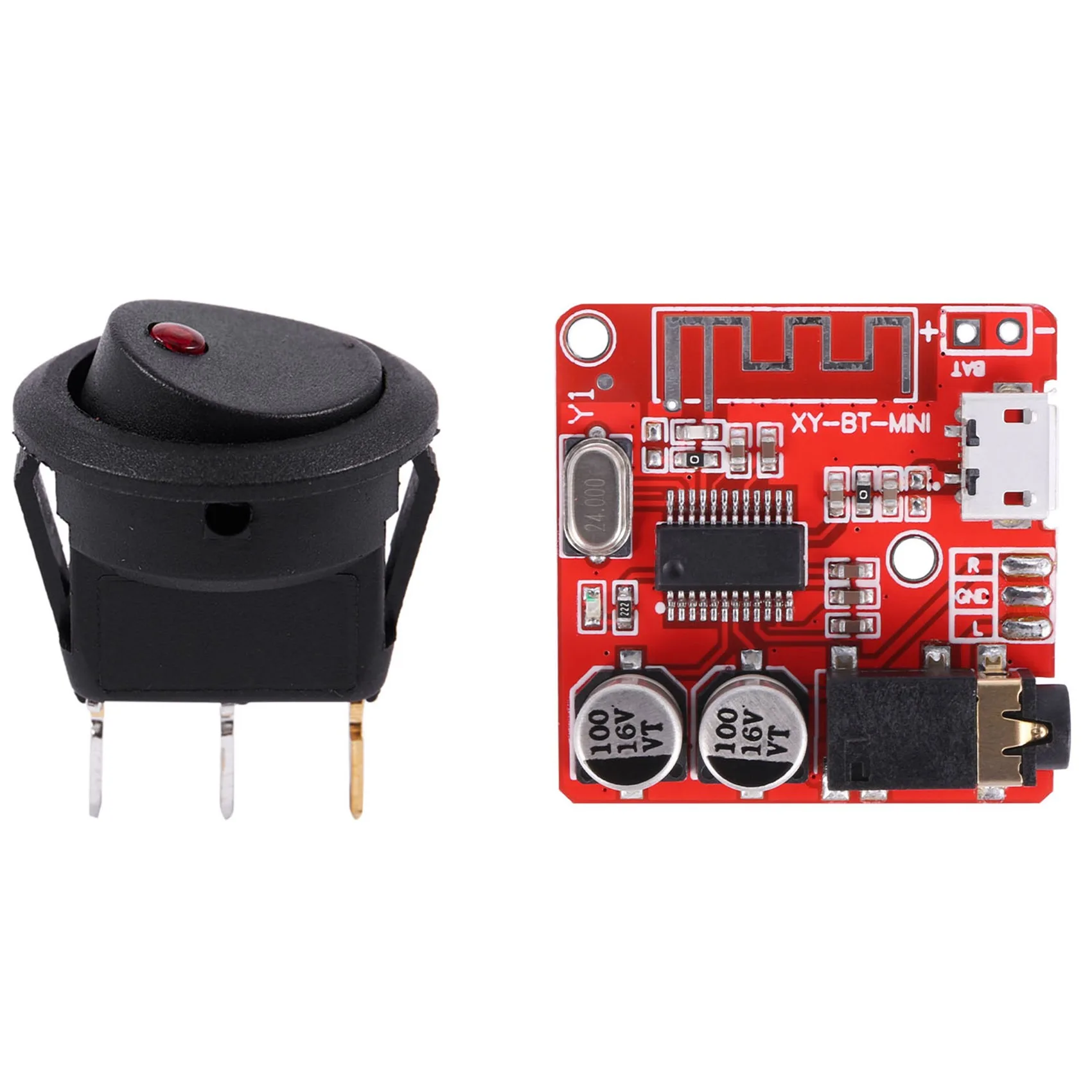 

A01F-12V светодиодный инвертор-качалка, переключатель включения-выключения для лодки с автомобильным динамиком, схема усилителя звука, модуль стереоприемника