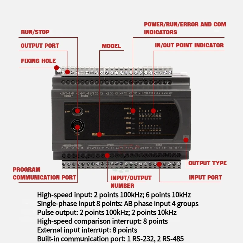 PLC DVP24ES200R DVP24ES200T DVP32ES200R DVP32ES200T DVP40ES200R DVP40ES200T DVP16ES200R DVP16ES200T Compatible with Delta