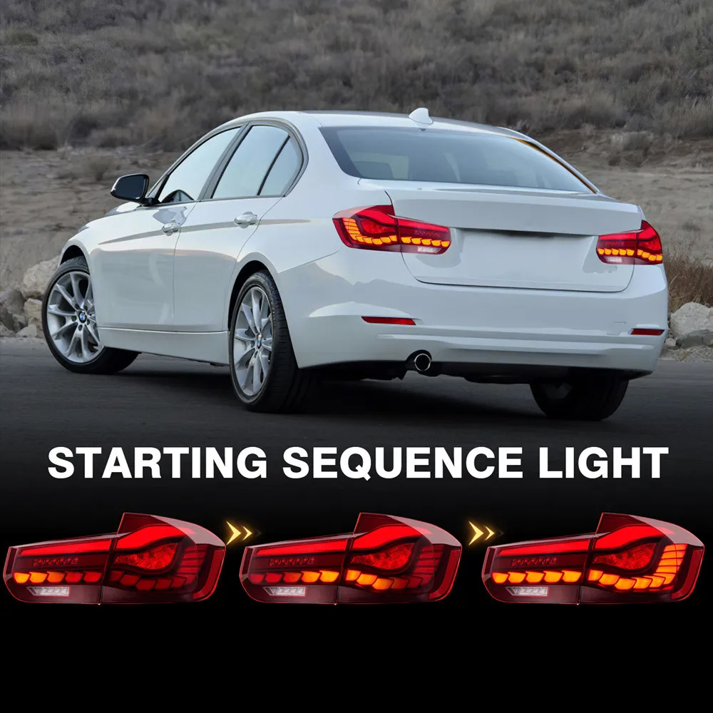 

High Quality Tail Lights For BMW 3 Series F30 F80 2012-2019 GTS Style Rear Lamps Dynamic Turn Signal Plug & Play Upgrade