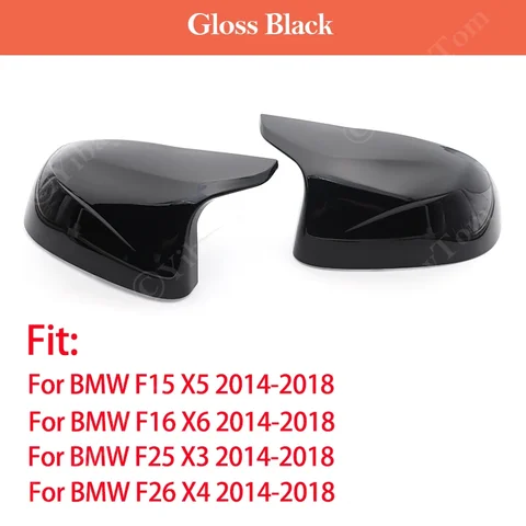 Для BMW X5 F15 X6 F16 X3 F25 X4 F26 2014-2018 Крышки зеркал Рог Высококачественные аксессуары из углеродного волокна 2017 2016