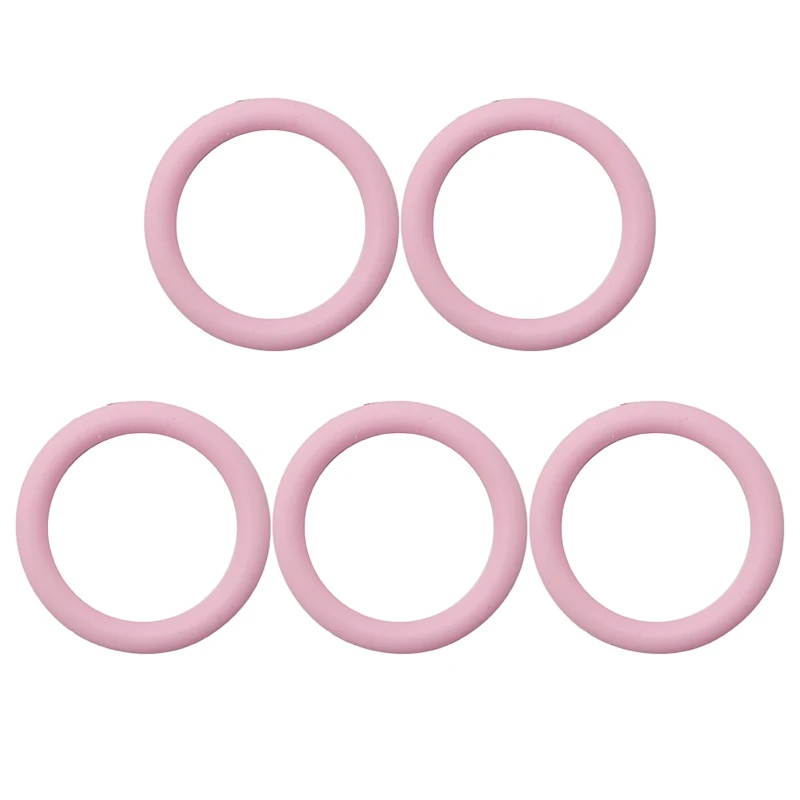 5 Teil/los Multi Farben Weichen Silikon Baby Dummy Schnuller Halter Clip Adapter Ringe – Detail 2