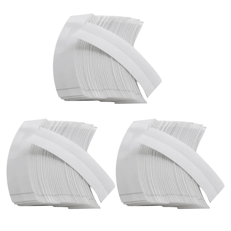 

ABUS-108Pcs Fixed Hair Double Tape Adhesive Hair Extension Strips Waterproof For Toupees/Lace Wigs Film With Slitting Line