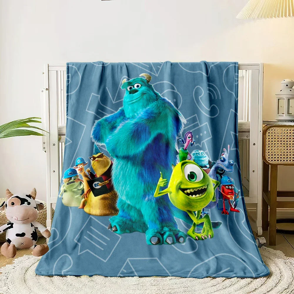 Monsters University HD Printed Flannel Thin Blanket.Four Season Blanket.for Sofa,beds,living Rooms,travel Picnic Gifts