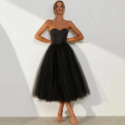 Maßgeschneiderte schwarze kurze elegante Kleider für Damen, Abendkleid, Abschlussballkleid, formelle Party, luxuriös, geeignet für Anlässe, Hochzeit, Damen