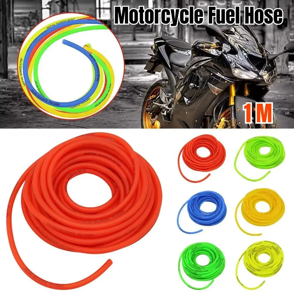 1M Motorcycle Hose Petrol Fuel Line Hose Gas Oil Pipe Tube For Mini Dirt Bike ATV Colorful Universal Motorcycle Parts