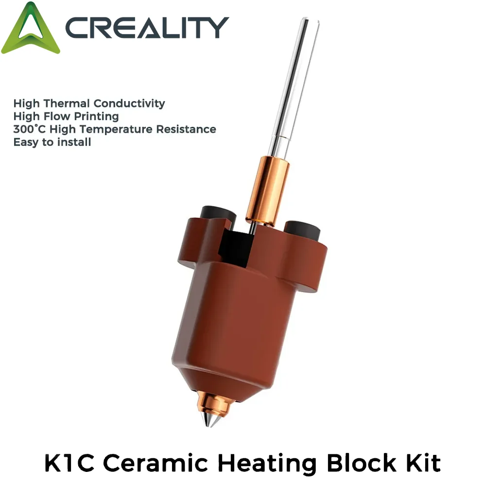 

CREALITY Original K1C Ceramic Heating Block Kit Quick-swap Nozzle Kit High Flow Printing 3d printer accessories