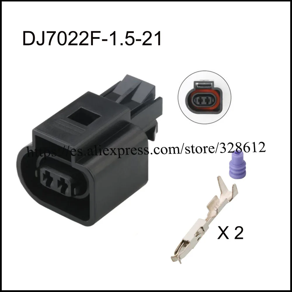 200set DJ70220A-1.5-21 DJ7022F-1.5-21 automotiveWaterproofconnector 2 pin famale male cable Plug socket  Includes terminal seal