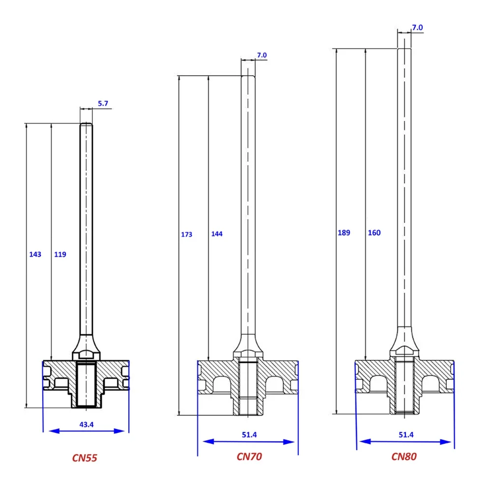 Bumper Piston Driver Unit 2Pcs Set Firing Pin Spare Parts Steel Suitable For CN55 Coil Nailer Nailer Spare Parts