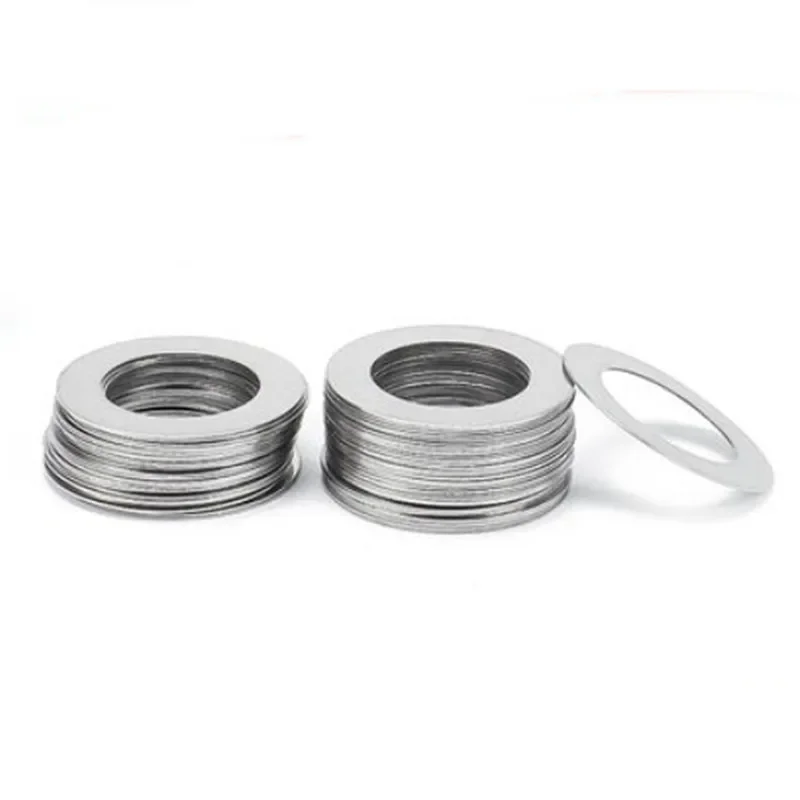 100PCS M3 M4 M5 Thin washer 0.1mm 0.2mm 0.3mm 0.5mm 1mm Stainless Steel 304 Ultra-thin Flat Washer Gasket Adjustment washer