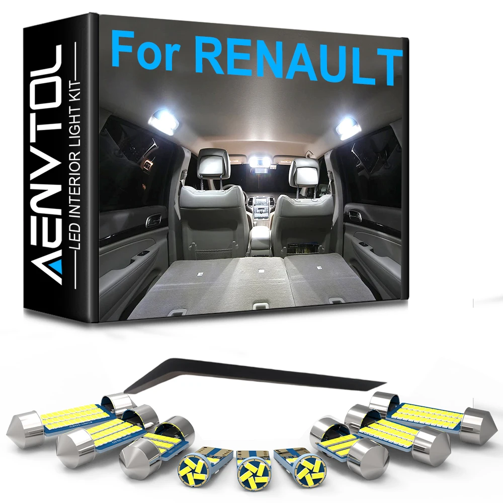 Auto-Innenraum-LED-Leuchten Canbus für RENAULT Laguna 2 3 Coupe Clio Megane 1 2 3 4 CC Scenic Grand Scenic Espace Teile Zubehör