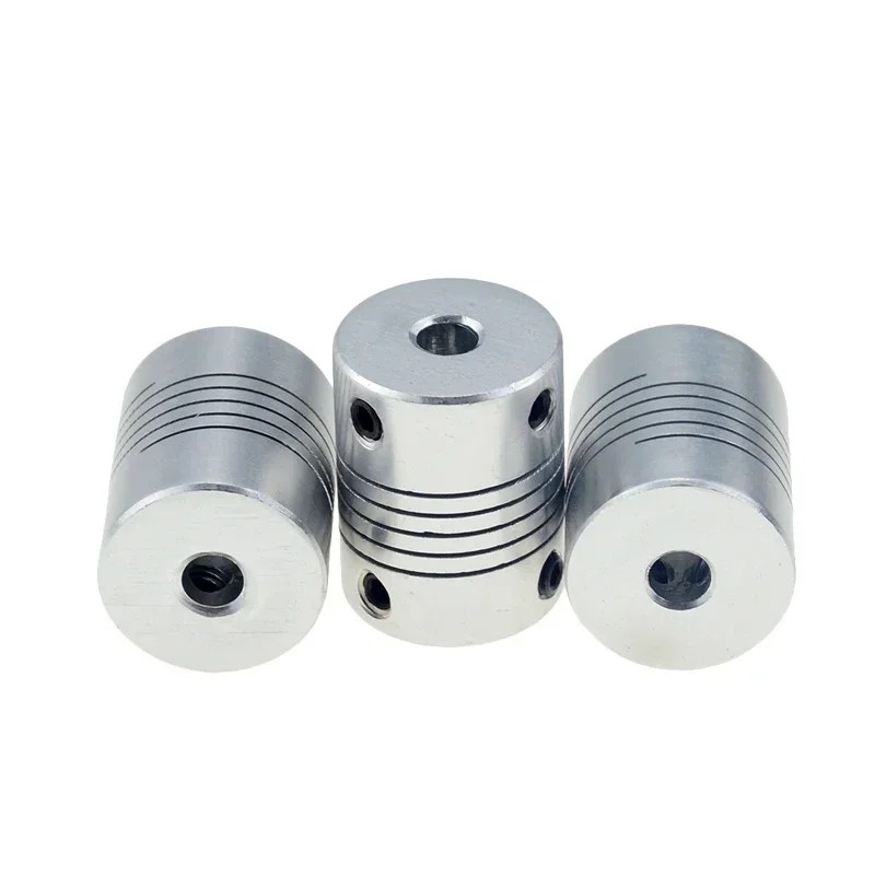 4pc D19L25 5x8mm  Aluminium CNC Motor Jaw Shaft Coupler 5mm To 8mm Flexible Coupling OD 19x25mm Dropshipping 3/4/5/6/6.35/8/10mm