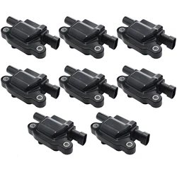 8Pcs UF413 Ignition Coils For Chevy Camaro Silverado 1500 2500 3500 HD Saab 9-7x Hummer H2 H3 GMC Sierra Yukon 12611424 12570616