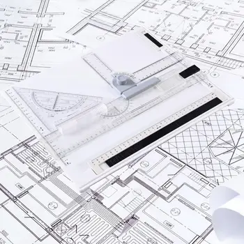 並列モーションを備えたボード製図テーブル、デザイナーの学生とエンジニアのギフトのアクセサリー、ポータブルa4