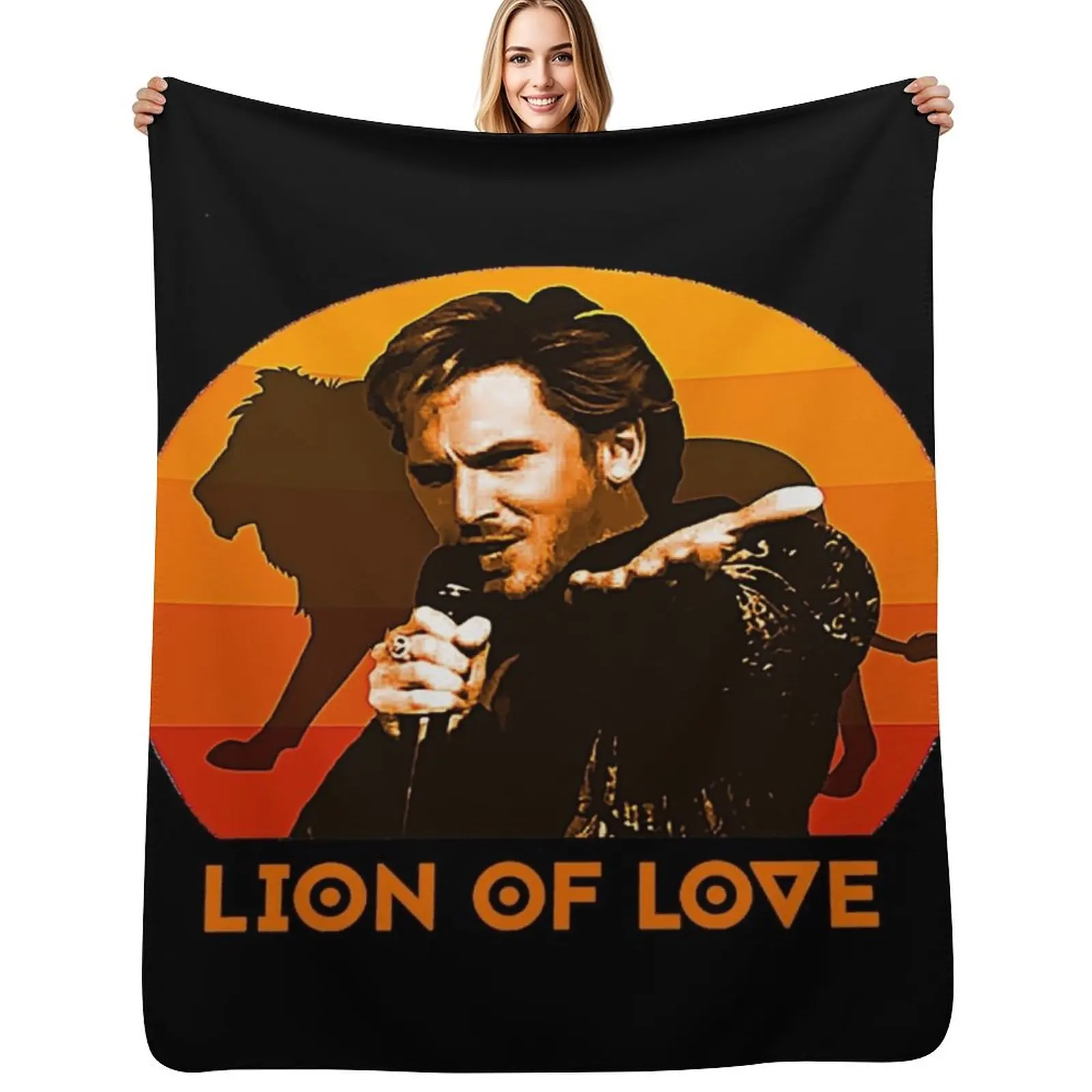 

EuroVison Song Contest Fire Saga Lion Of Love T-Shirt Throw Blanket Soft Comfort Blanket for Reading Watching TV