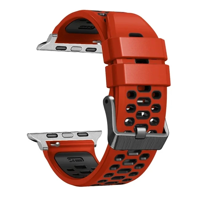 Sport Silikonarmband für Apple Watch Ultra 2 49 mm Armband Armband für Apple Watch Serie 9 8 7 SE 6 45 mm 44 mm 42 mm Zubehör