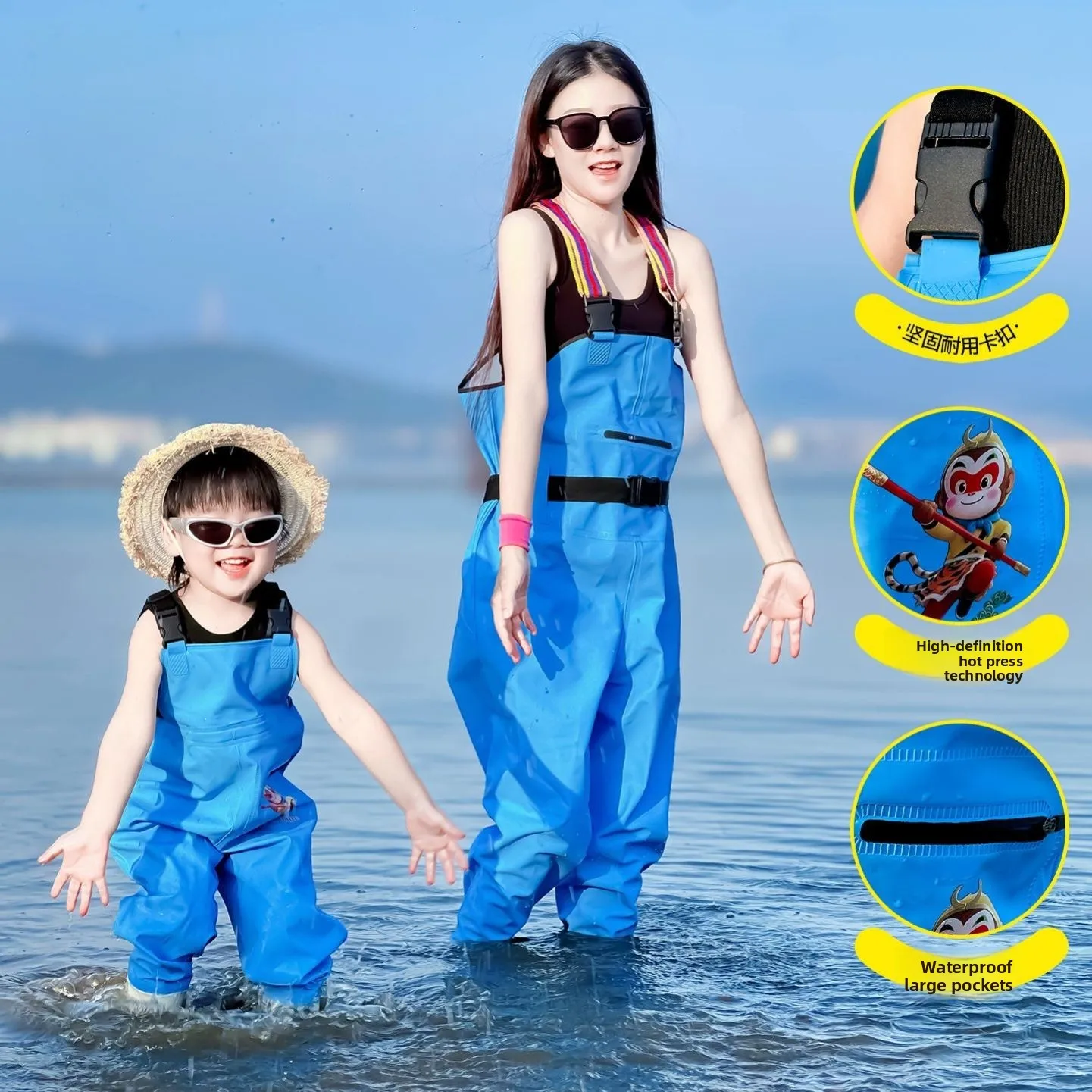 thickened-waterproof-overall-suit-and-rain-boots-for-parent-child-interaction-fishing-and-wading-clothes-for-men-and-women