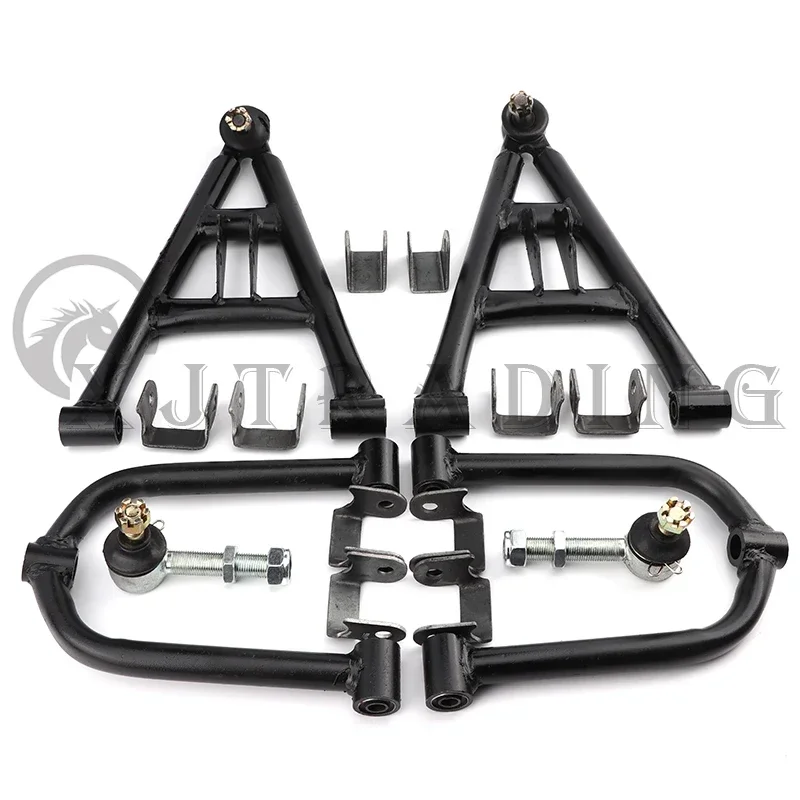 1 zestaw przednie zawieszenie wahacz górny/dolny ramię chiny 110cc GY6 150cc 200cc ATV 4 koła Quad Buggy gokart części