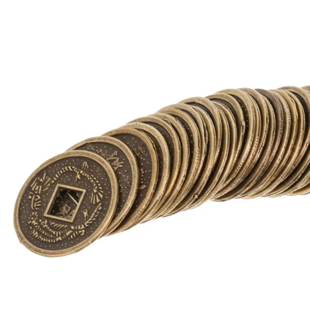 Juego de Monedas Chinas de Feng Shui, Modernas, de Aleación, Fichas de la Suerte para Decoración del Hogar con Feng Shui