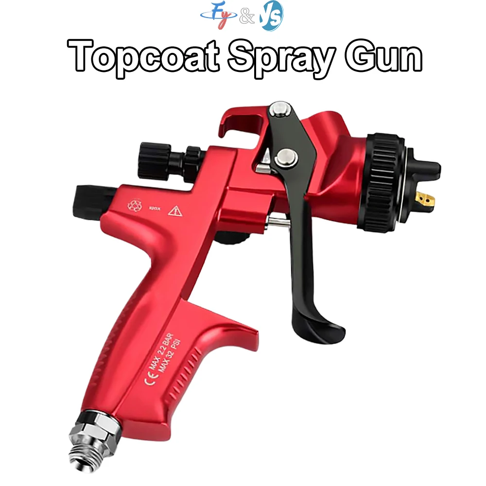 

Professional Auto Spray Gun 1.3mm Nozzle, 600cc Plastic Cup for Car Body Repair Painting HVLP Gravity Paint Sprayer