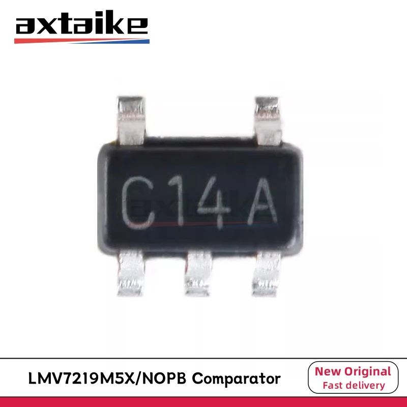 

5PCS LMV7219 C14A SOT23-5 LMV7219M5 LMV7219M5X LMV7219M5X/NOPB 7ns 2.7V to 5V Comparator With Rail to Rail Output SMD IC