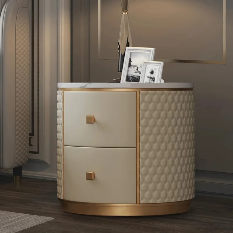 

Bedroom Marble Nightstands Modern With Drawers Space Saving Side Bedsides Table Nordic Comodini Camera Letto Home Furniture