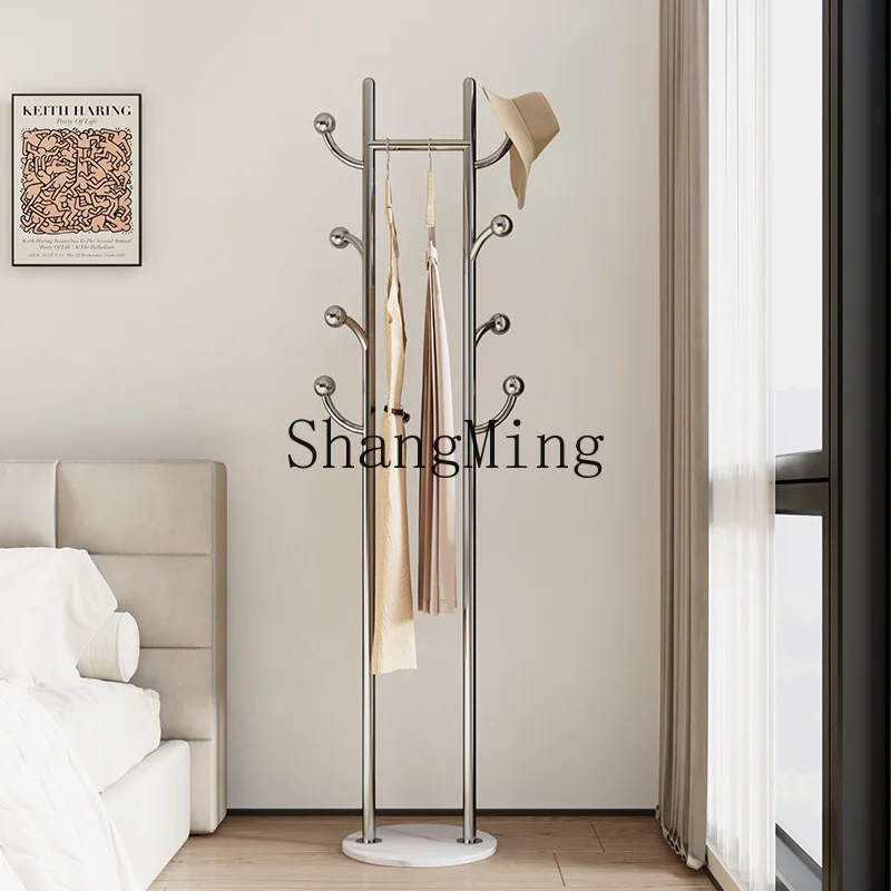 FG good-looking stainless steel coat rack floor-to-ceiling household simple space-saving hanger