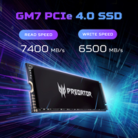 ACER PREDATOR GM7 NVMe SSD, 1TB/2TB/4TB M.2 2280 Game Drive, Read Speed up to 7200MB/s, PCIe Gen4 NVMe, High Performance Gaming