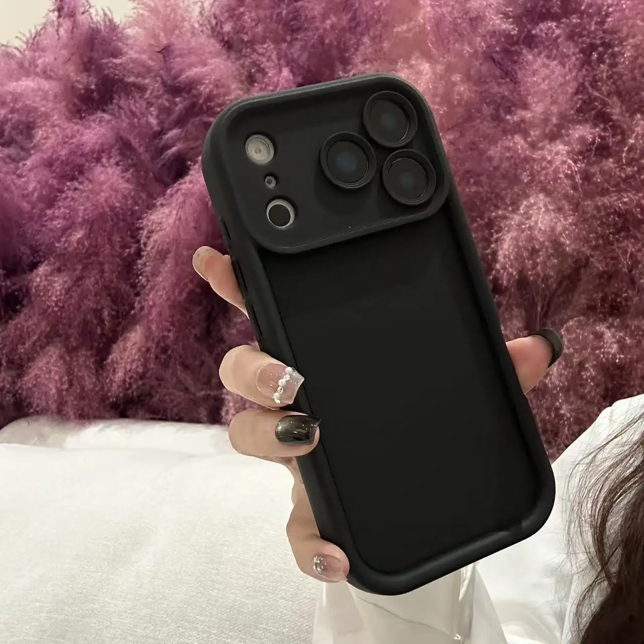 Shockproof Plain Matte Silicone Case For iPhone 17 Air 16 15 14 13 12 11 Pro Max Plus Thicken Camera Protection Soft TPU Cover - view 3