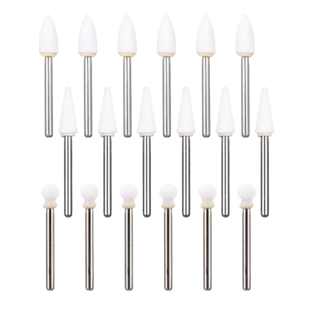 Dental White Stone Polishing FG Burs Cone/Flame/Round Shape Abrasion Bur Fit For High Speed Handpiece 1.6mm Dentistry Material