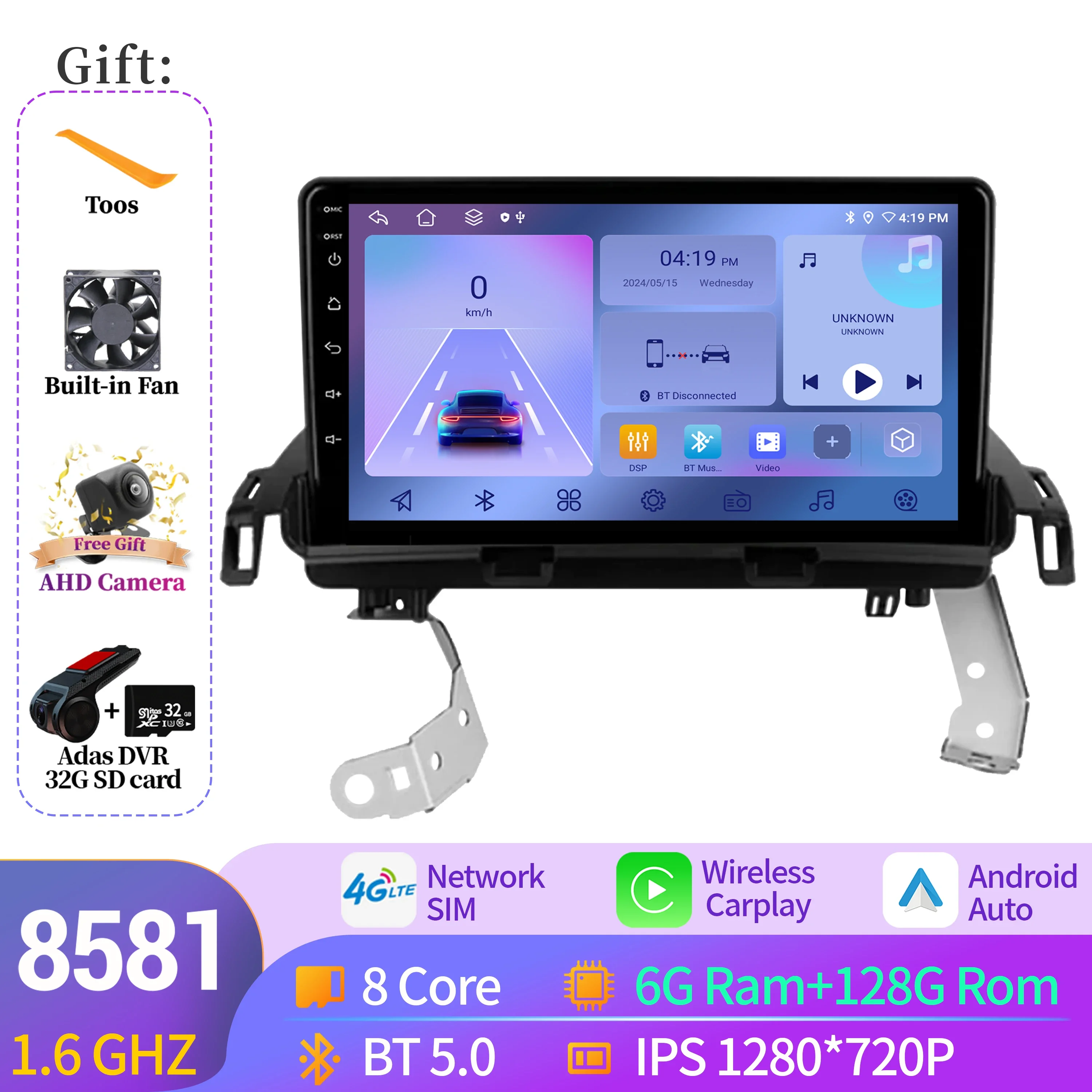 For Lexus HS250H F10 2009-2012 Car Radio Multimedia Video Player 
