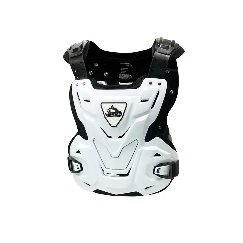 Wolf Hunter‑Breathable Motorcycle Anti‑Fall Body Armor OffRoad Vest Chest Back Support Protector for Motocross Rider Safety Gear