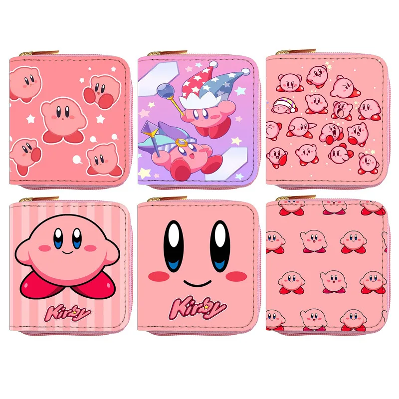 

Аниме-аксессуар по игре Kirby: вместительный кошелек-картхолдер для карт и монет, подарок для студентов