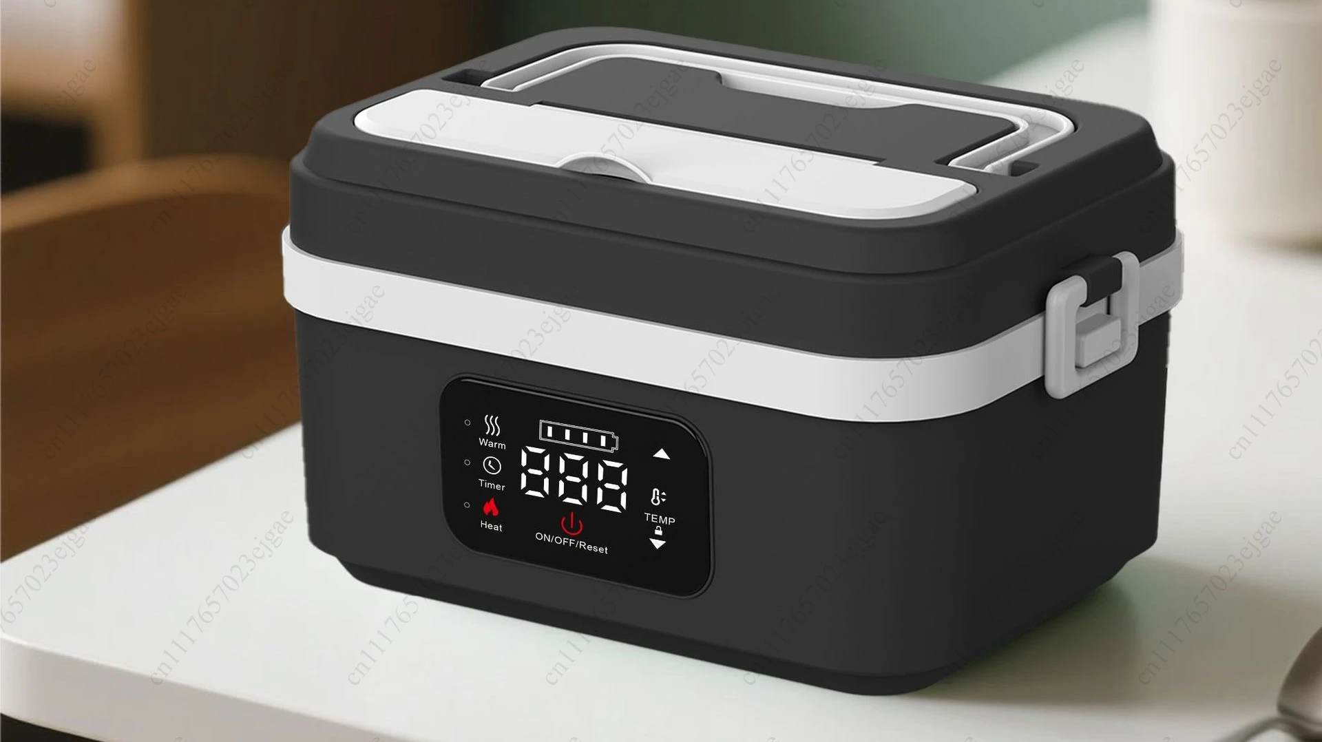 Hotsale Products Home Use Plastic Heating Bento Warmer Lunch Box Portable Wireless Electric Lunch Box With Spoon